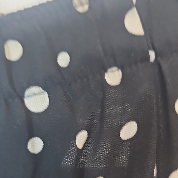 Southern Lady Black and White Polka Dot A-Line Skirt - Picture 5 of 6